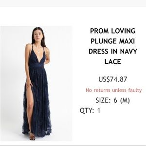 Showpo prom dress | navy blue lace dress | navy blue prom dress